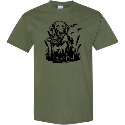 Duck Hunting Dog Adult Tee