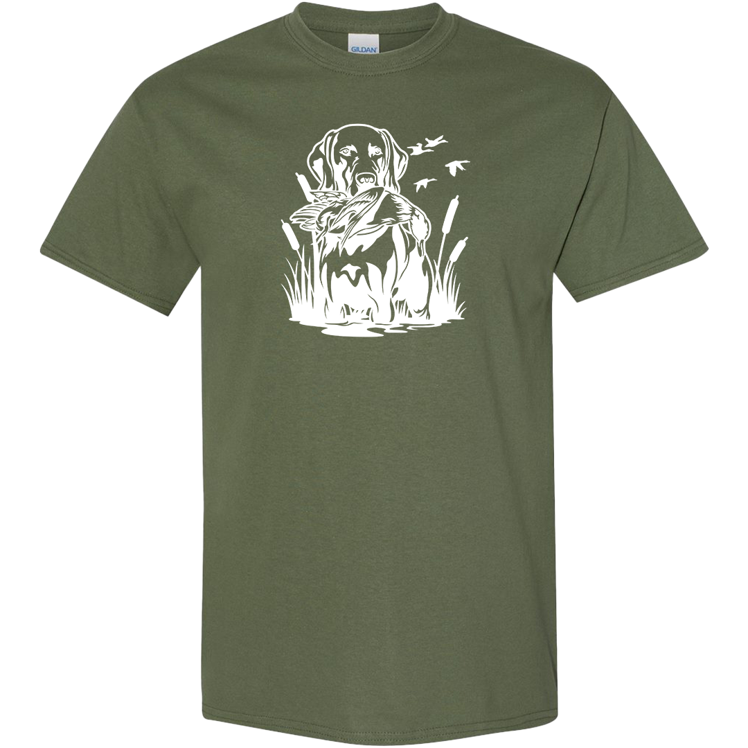 Duck Hunting Dog Adult Tee