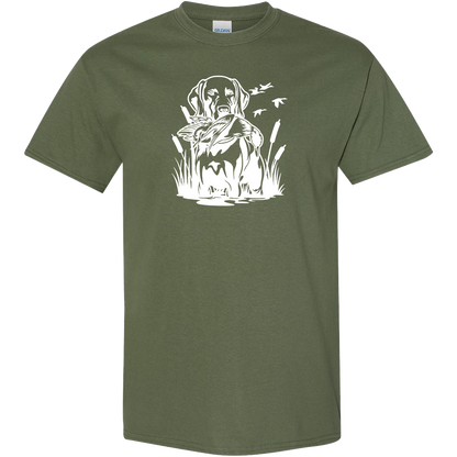 Duck Hunting Dog Adult Tee