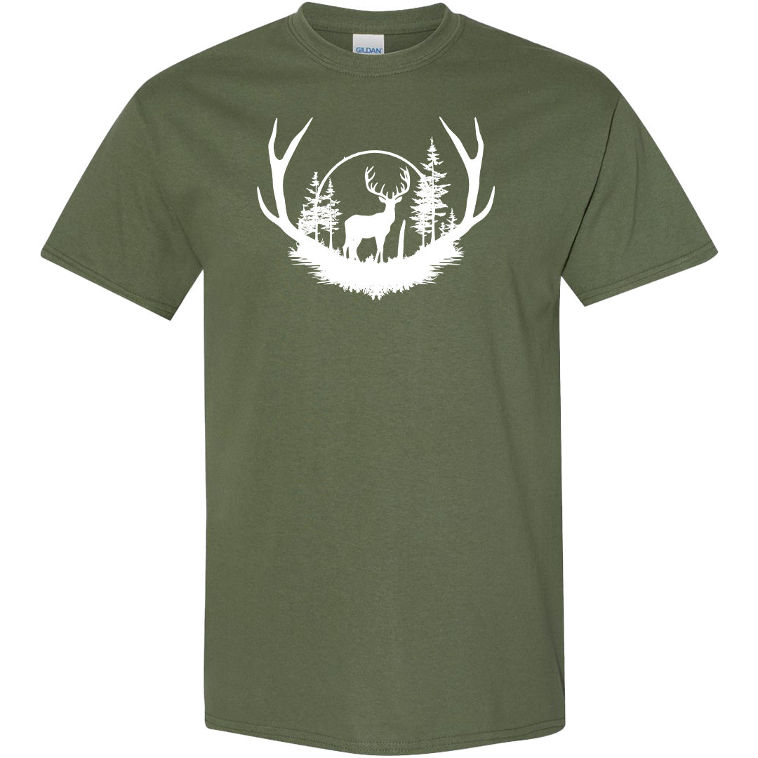 Deer Head Adult Tee