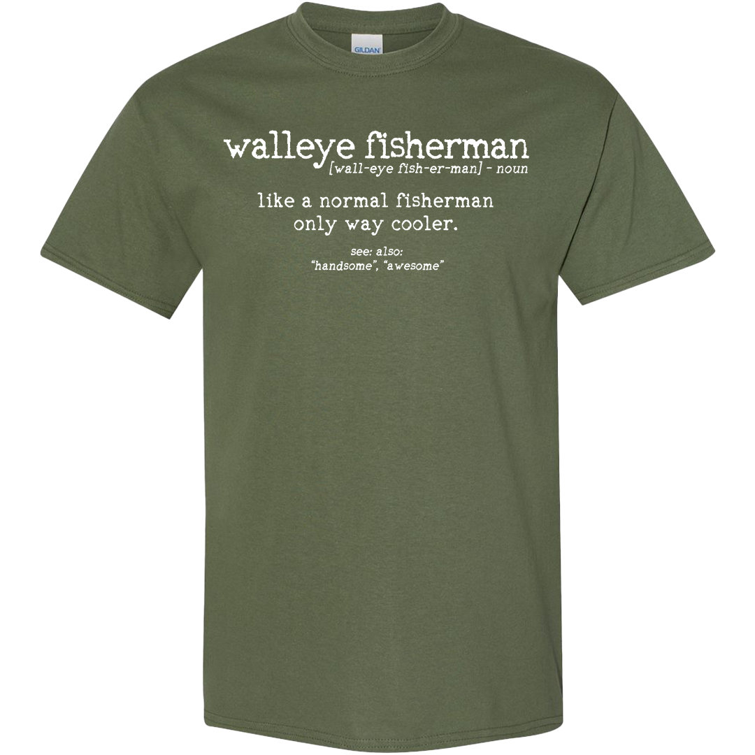 Walleye Fisherman Definition Kids Tee