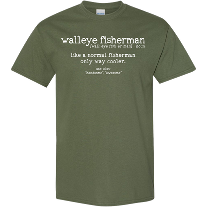 Walleye Fisherman Definition Kids Tee