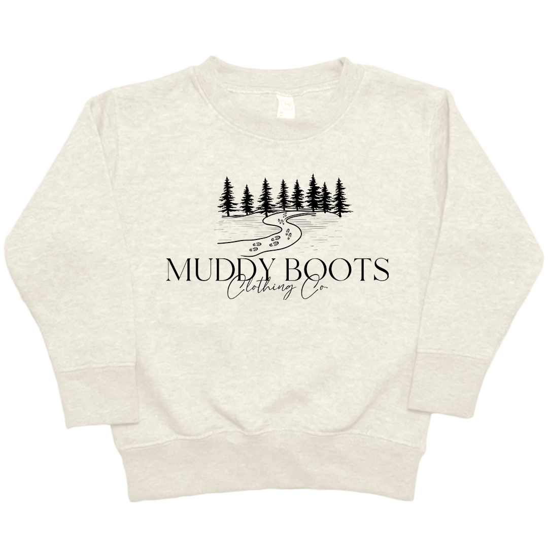 Muddy Boots Toddler Crew Neck Sweatshirt