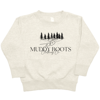 Muddy Boots Toddler Crew Neck Sweatshirt