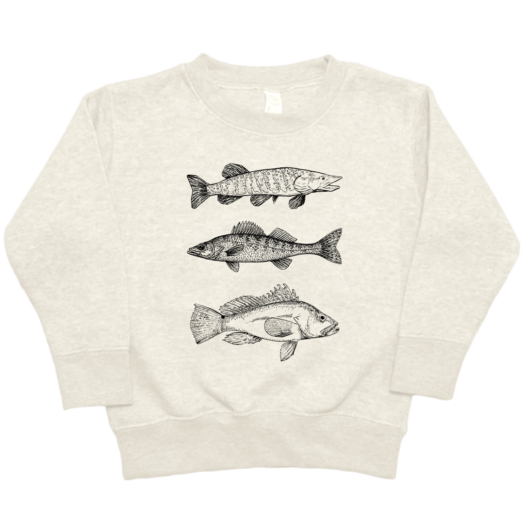 Midwest Fish Toddler Crew Neck Sweatshirt