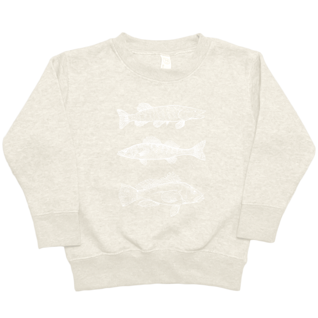 Midwest Fish Toddler Crew Neck Sweatshirt