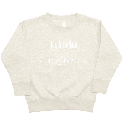 Muddy Boots Toddler Crew Neck Sweatshirt