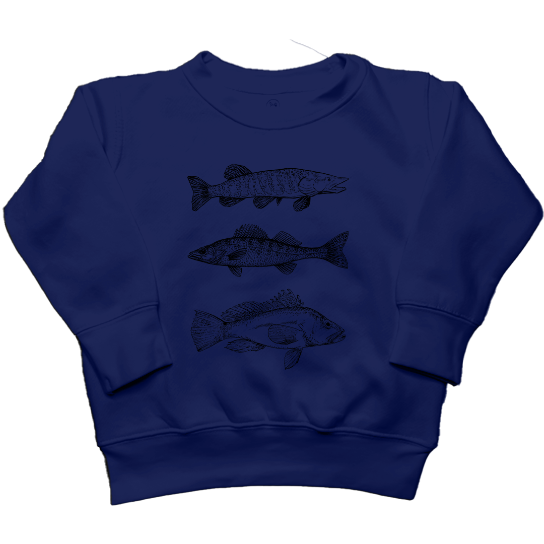 Midwest Fish Toddler Crew Neck Sweatshirt