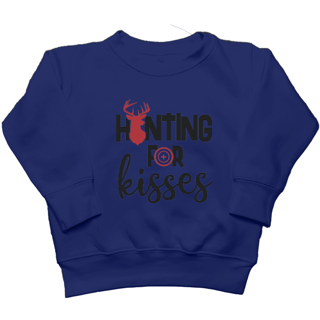 Hunting For Kisses Kids Crew Neck Sweatshirt