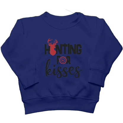 Hunting For Kisses Kids Crew Neck Sweatshirt