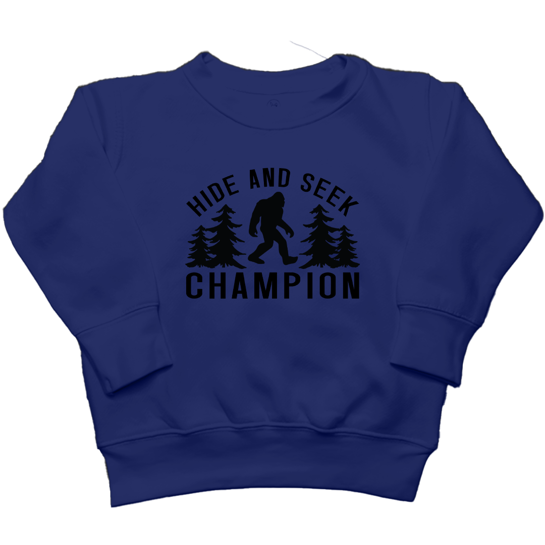 Hide and Seek Sasquatch Toddler Crew Neck Sweatshirt