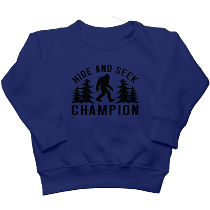 Hide and Seek Sasquatch Toddler Crew Neck Sweatshirt