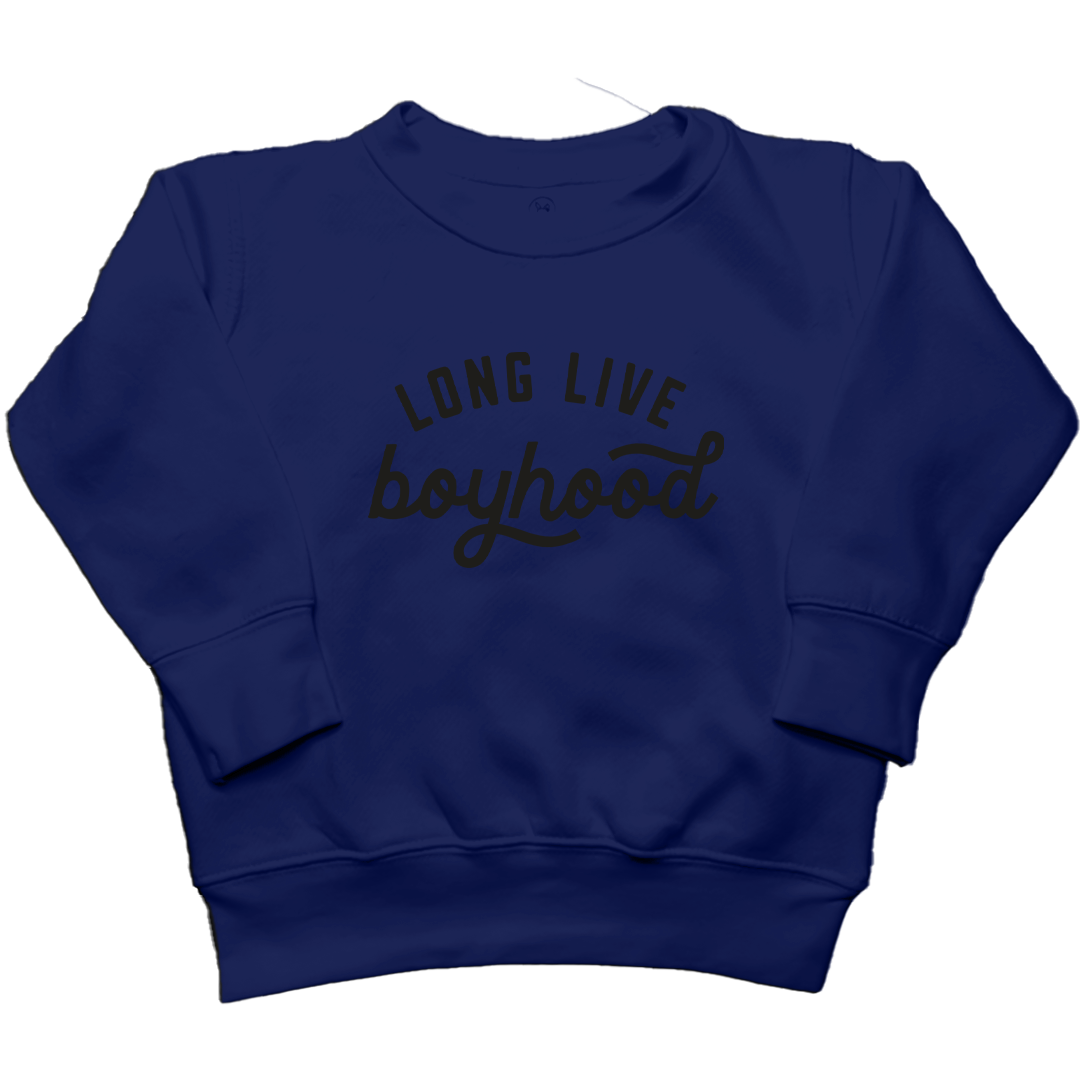 Long Live Boyhood Kids Crew Neck Sweatshirt