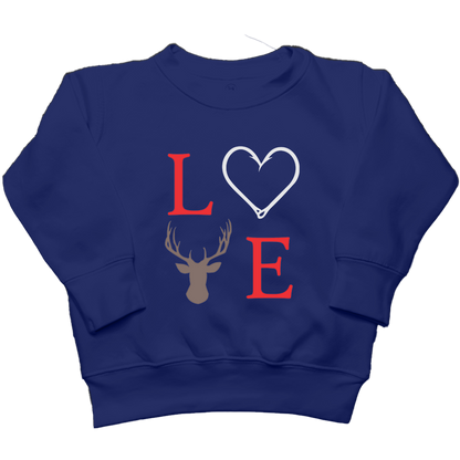 Buck Love Toddler Crew Neck Sweatshirt