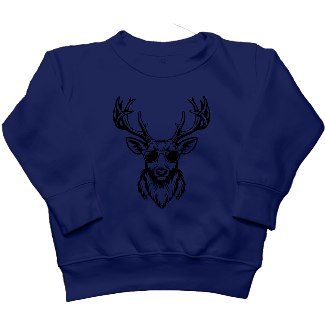 Cool Deer Kids Crew Neck Sweatshirt