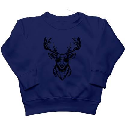 Cool Deer Kids Crew Neck Sweatshirt