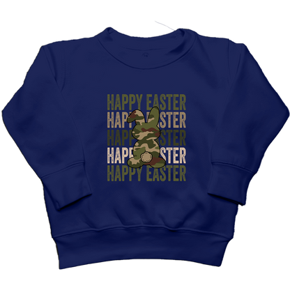 Happy Easter Kids Crew Neck Sweatshirt