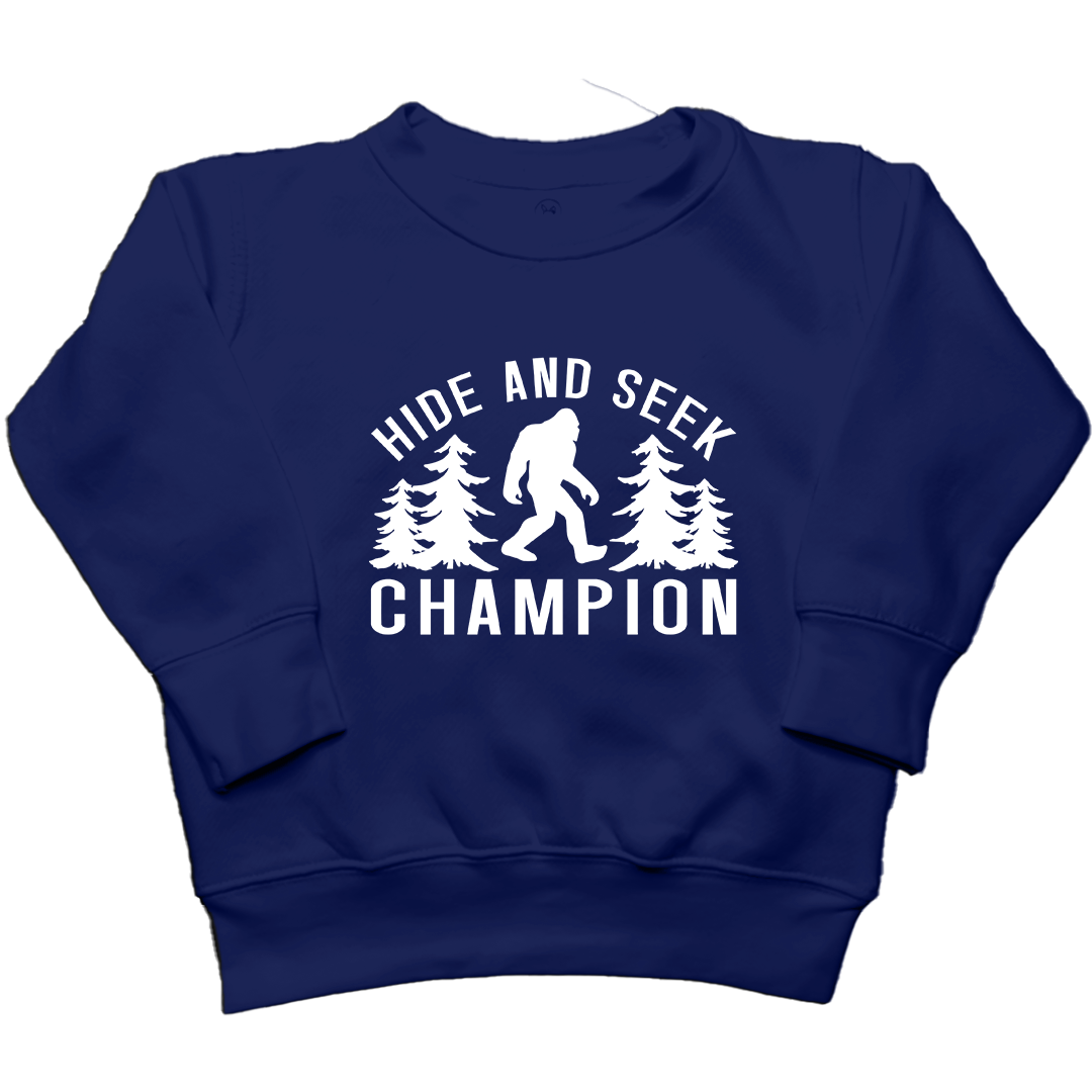 Hide and Seek Sasquatch Toddler Crew Neck Sweatshirt