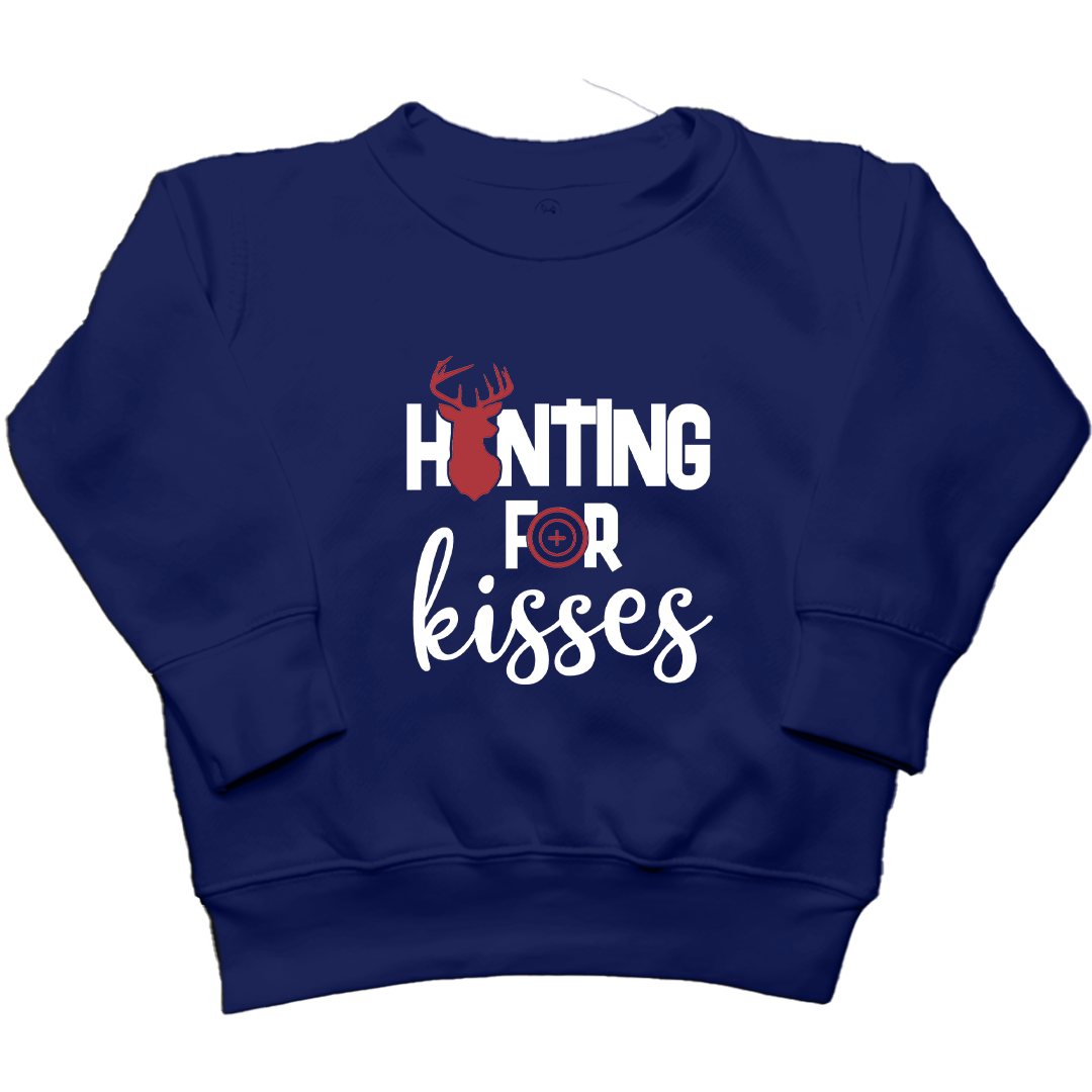 Hunting For Kisses Kids Crew Neck Sweatshirt