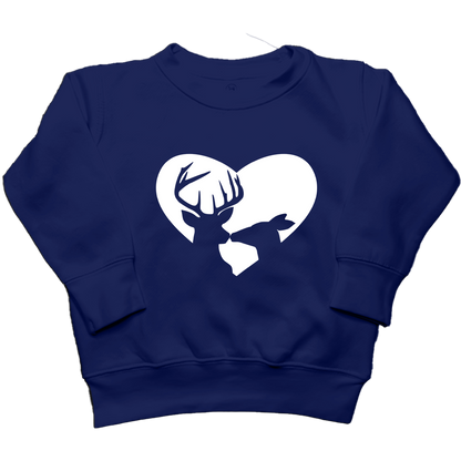 Deer Romance Toddler Crew Neck Sweatshirt