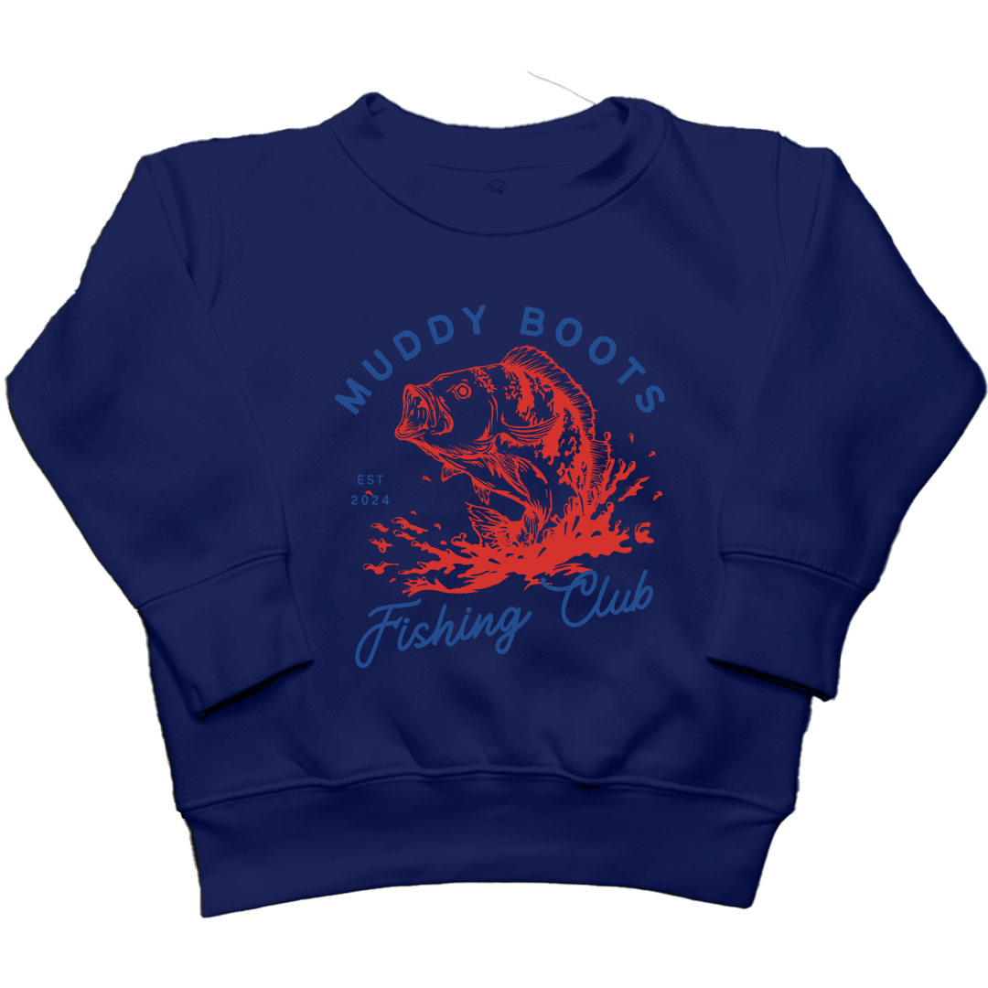 MB Fishing Club Toddler Crew Neck Sweatshirt