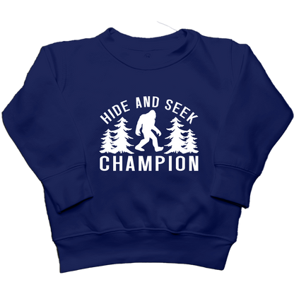 Hide and Seek Sasquatch Toddler Crew Neck Sweatshirt