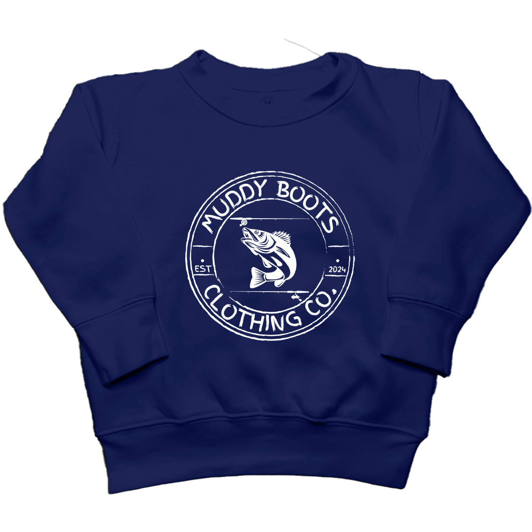 Rod Bending Kids Crew Neck Sweatshirt