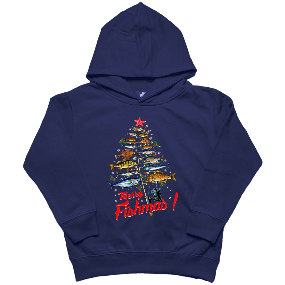 Merry Fishmas Kids Hoodie