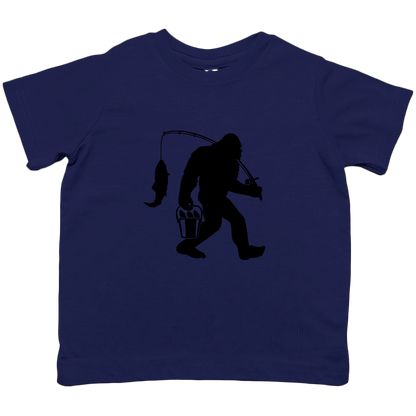 Fishing Sasquatch Kids Tee