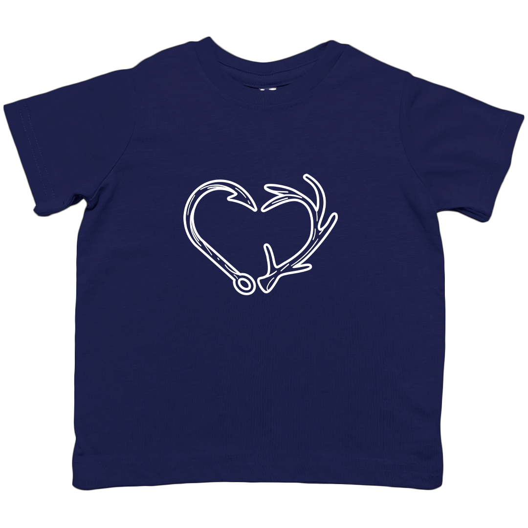 Hook Antler Heart Kids Tee