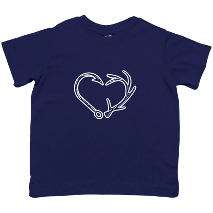 Hook Antler Heart Kids Tee