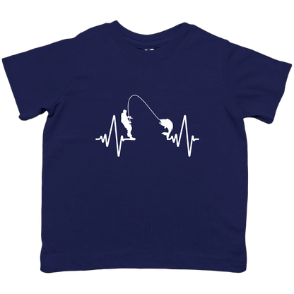 Fishing Heartbeat Kids Tee