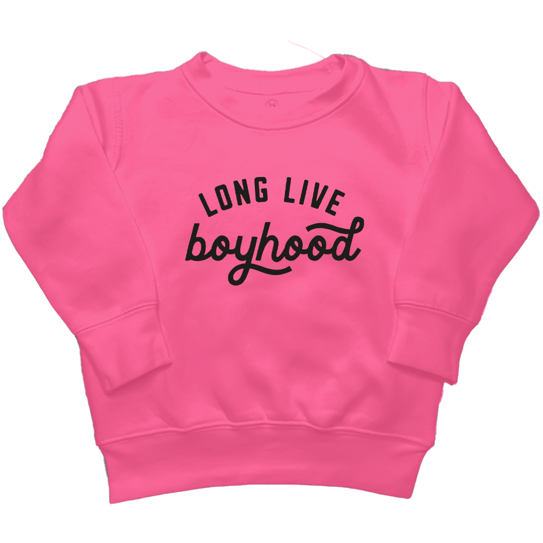 Long Live Boyhood Kids Crew Neck Sweatshirt