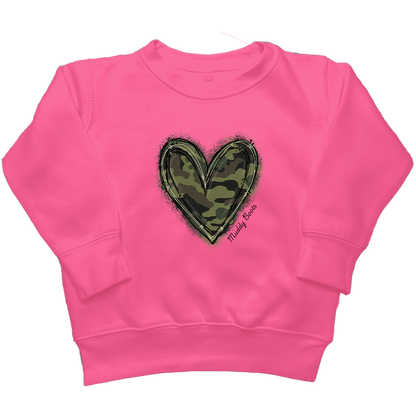 Hidden Heart Kids Crew Neck Sweatshirt