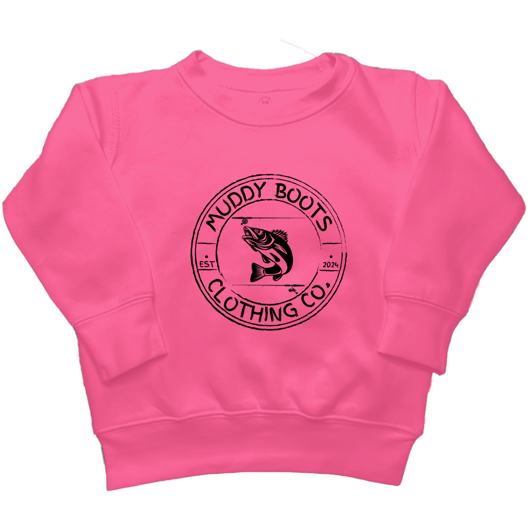 Rod Bending Kids Crew Neck Sweatshirt