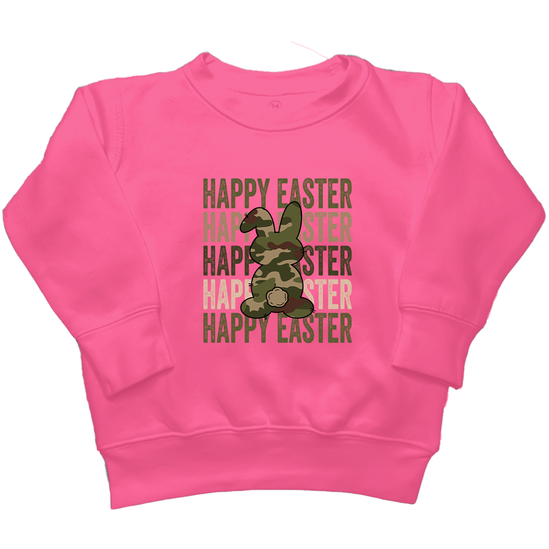 Happy Easter Kids Crew Neck Sweatshirt