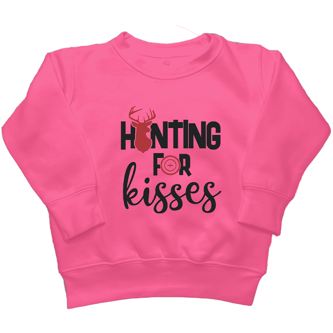 Hunting For Kisses Kids Crew Neck Sweatshirt