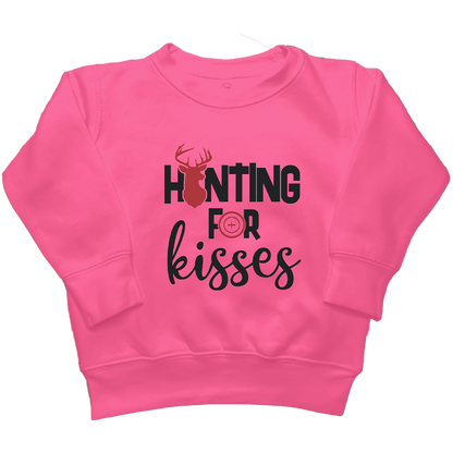 Hunting For Kisses Kids Crew Neck Sweatshirt