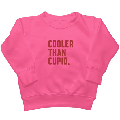 Cooler Than Cupid Kids Crew Neck Sweatshirt