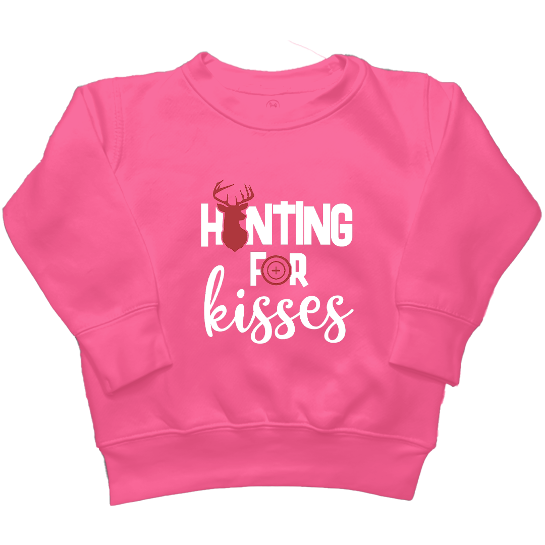 Hunting For Kisses Kids Crew Neck Sweatshirt