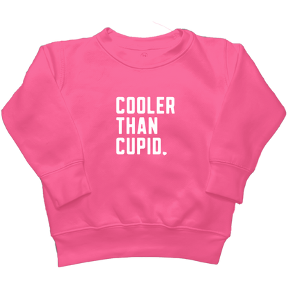 Cooler Than Cupid Kids Crew Neck Sweatshirt