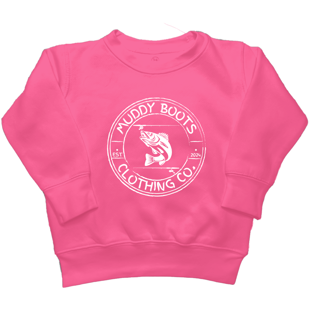 Rod Bending Kids Crew Neck Sweatshirt