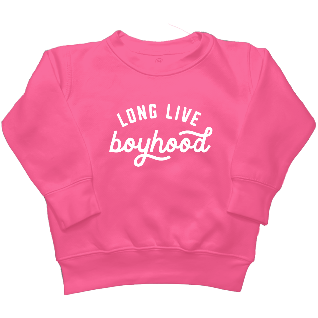 Long Live Boyhood Kids Crew Neck Sweatshirt