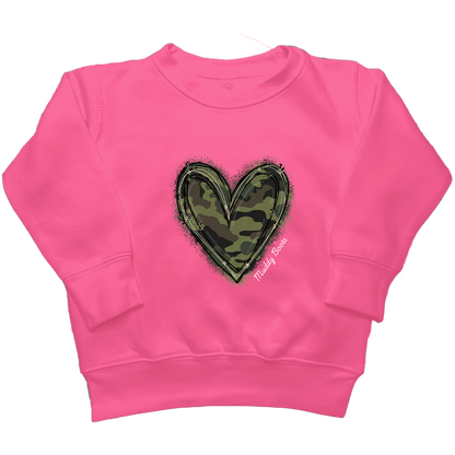 Hidden Heart Kids Crew Neck Sweatshirt