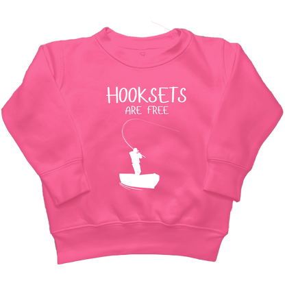 Hooksets Are Free Kids Crew Neck Sweatshirt