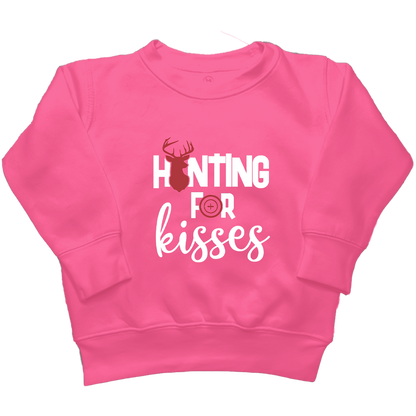 Hunting For Kisses Kids Crew Neck Sweatshirt