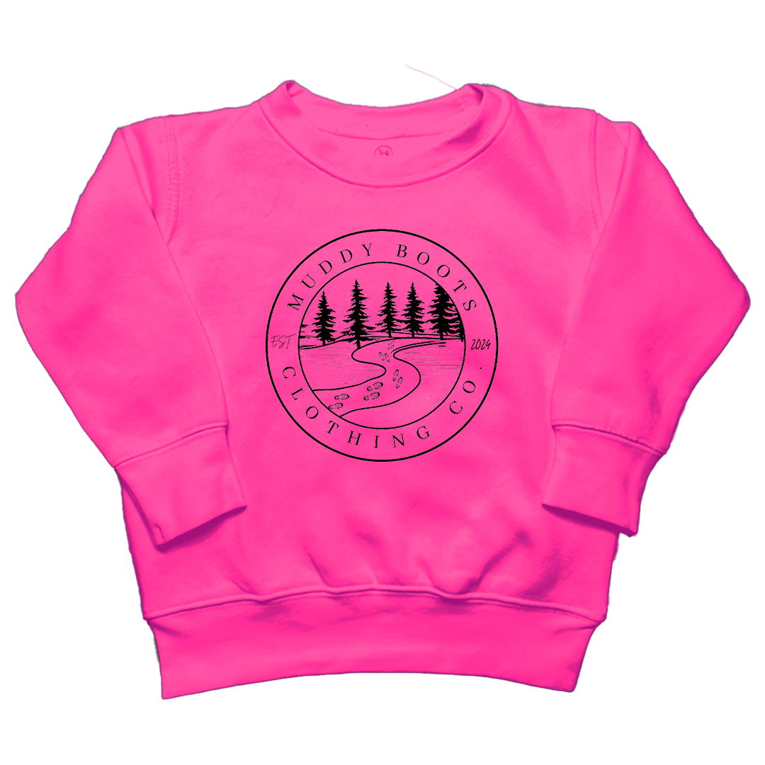 Muddy Trails Kids Crew Neck Sweatshirt