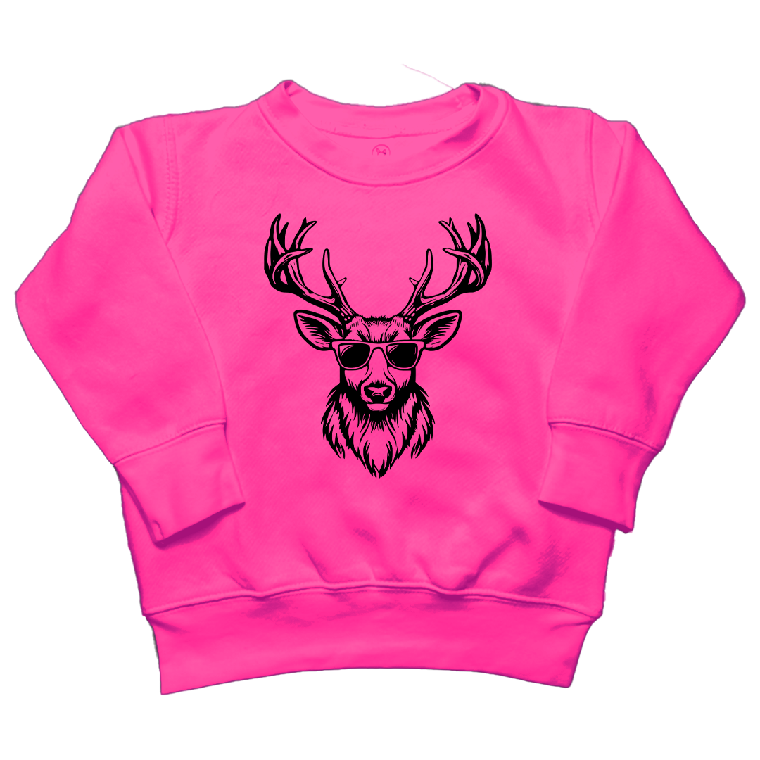 Cool Deer Kids Crew Neck Sweatshirt