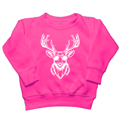 Cool Deer Kids Crew Neck Sweatshirt