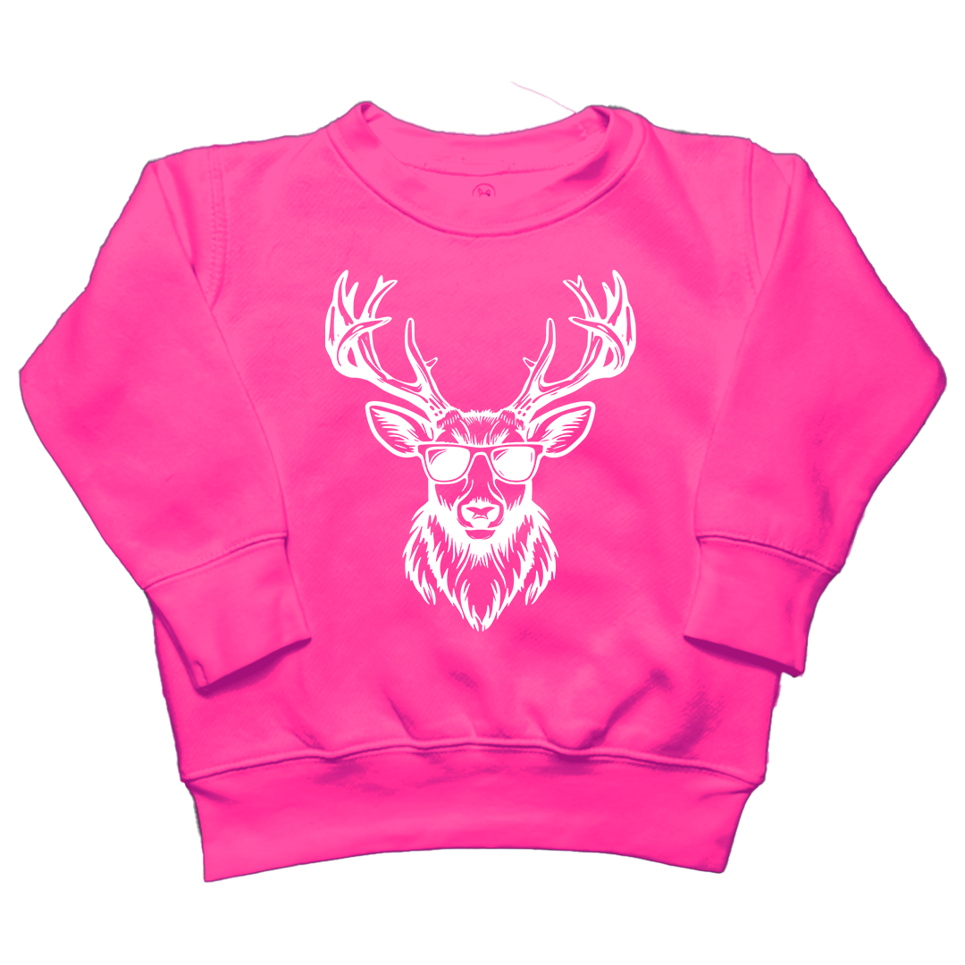 Cool Deer Kids Crew Neck Sweatshirt